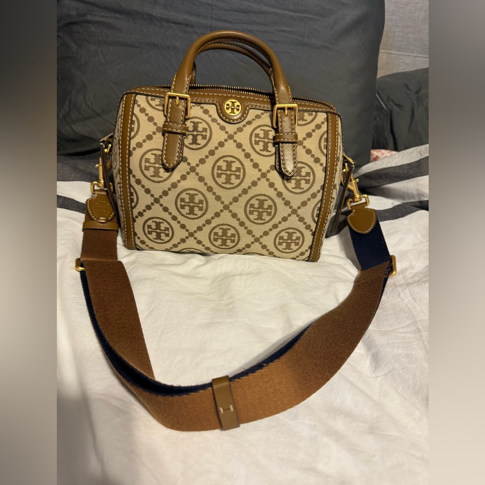 Tory Burch T Monogram Barrel Bag